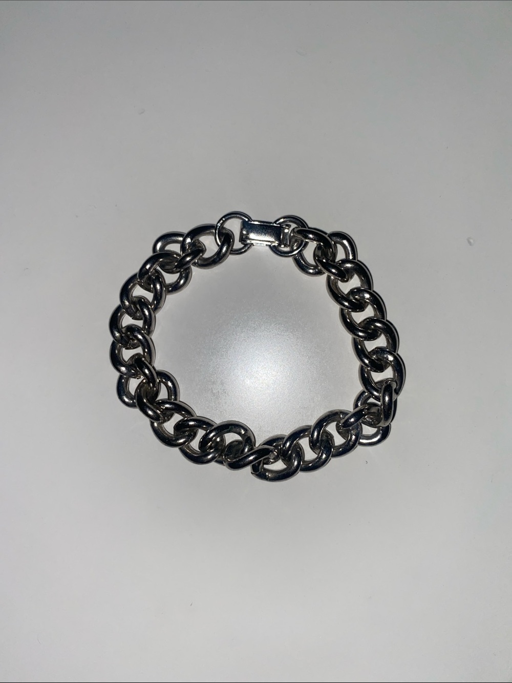 Small Silver Chain Link Bracelet